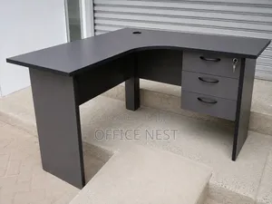 Modern Executive L-Shaped Office Desk Workstation