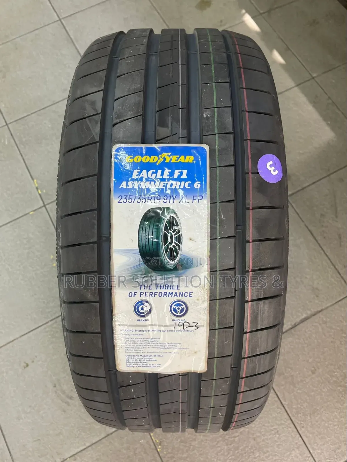 235 /35 R19 Goodyear Tyres Asymmetric 6 Eagle F1