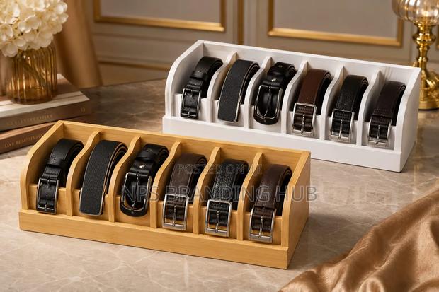 Bamboo Belt Organizer Size: 35×15×11cm (Rt