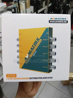 The AVMATRIX SD1191 1x9 3g-Sdi Reclocking Distribution Amplifier.