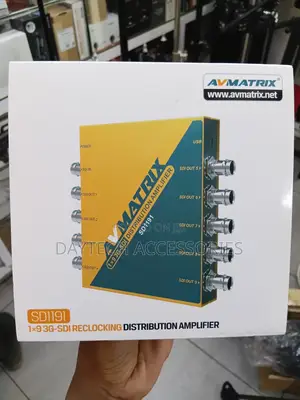 The AVMATRIX SD1191 1x9 3g-Sdi Reclocking Distribution Amplifier.