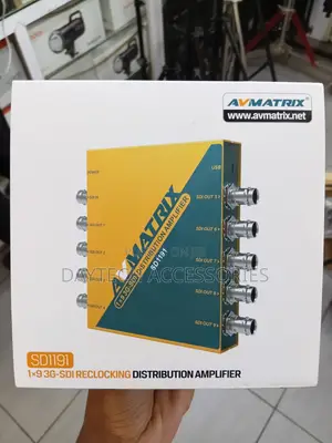 AVMatrix SD1191 1x9 3G SDI Re-Clocking Distribution Amplifier