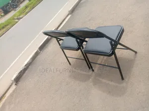 Black Padded Folding Chair