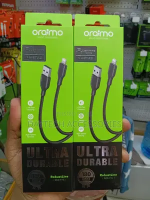 Oraimo RobustLine USB-A to Lightning 2A 1M Charging Data Cable.