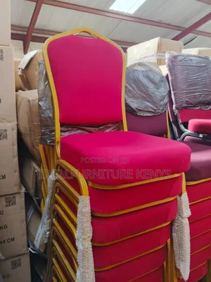 Red and Blue Church Chairs