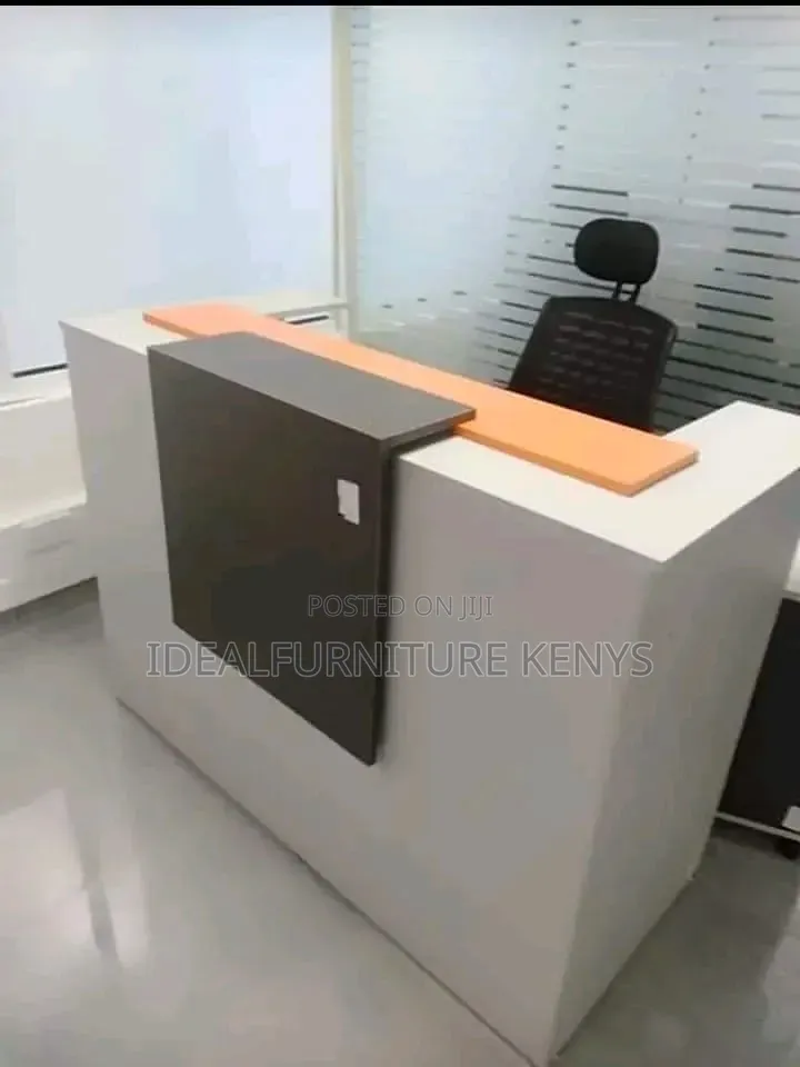 Modern Reception Desk With Chair