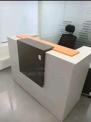 Modern Reception Desk With Chair