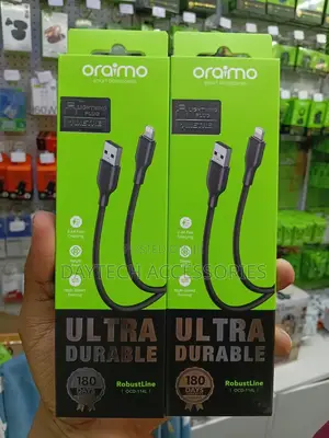ORAIMO USB to Lightning 2A 1m Cable RobustLine - Black OCD-114L-BK