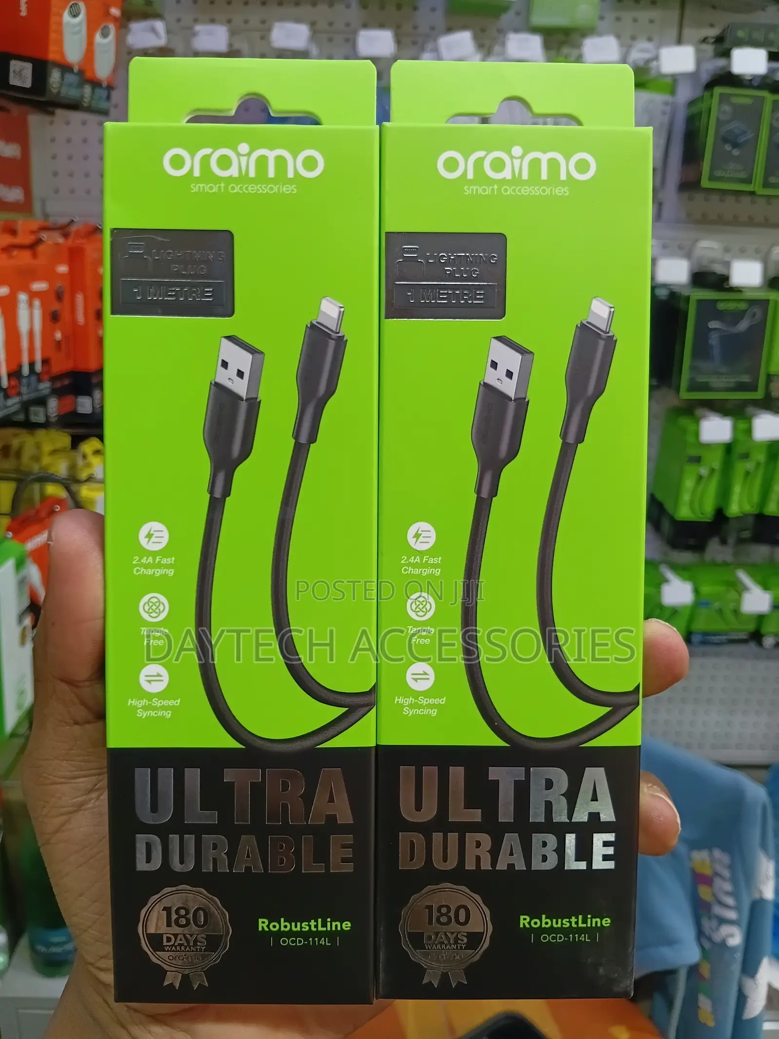 Oraimo RobustLine 1M USB to Lightning Cable #OCD-114L