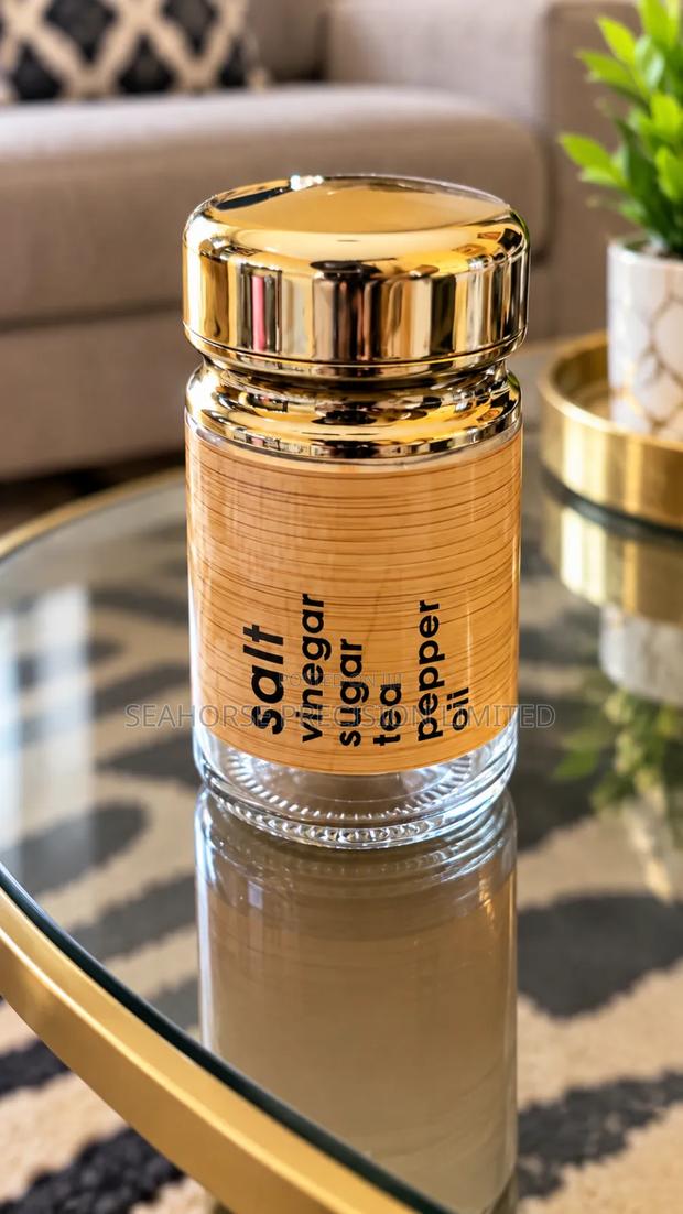 Elegant Spice Condiment Jar