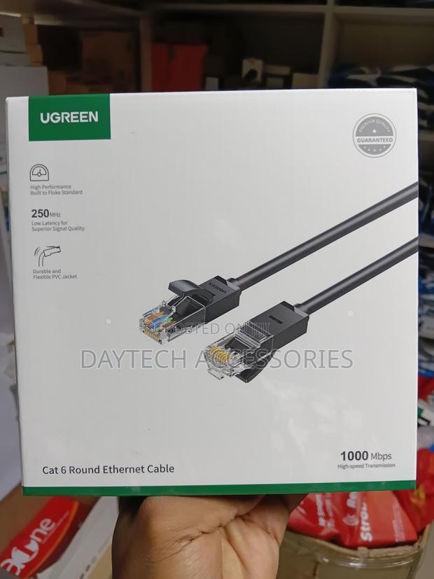 UGREEN Cat6 U/Utp Flat Ethernet Cable 1M – Black - thumbnail 3