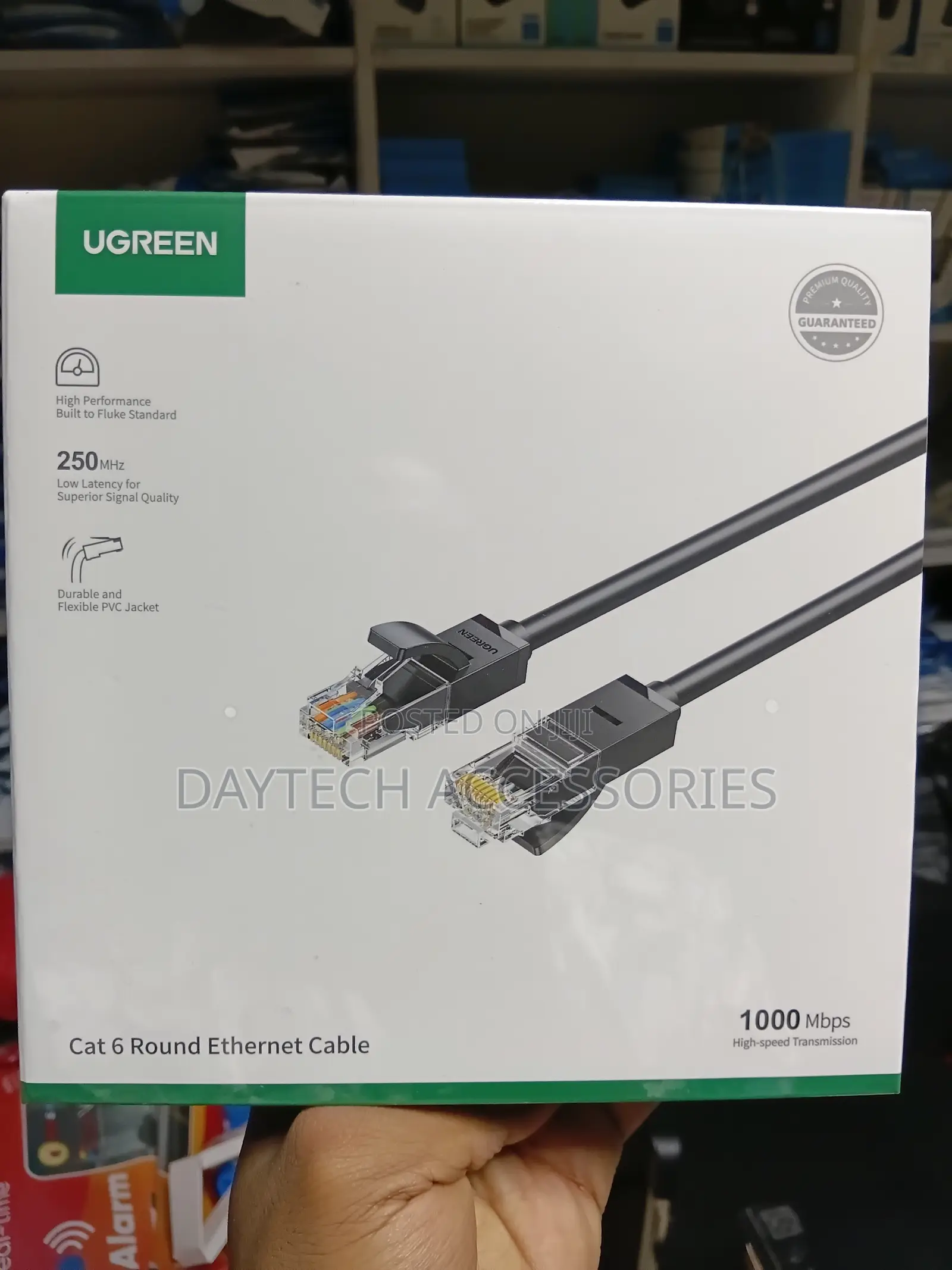 UGREEN Cat6 U/Utp Flat Ethernet Cable 1M – Black