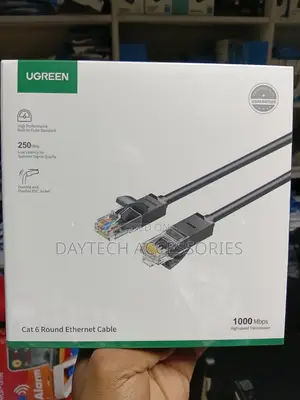 UGREEN Cat6 U/Utp Flat Ethernet Cable 1M – Black