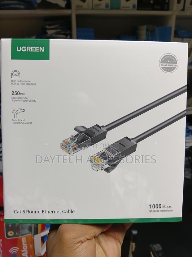UGREEN Cat6 U/Utp Flat Ethernet Cable 1M – Black - thumbnail 5