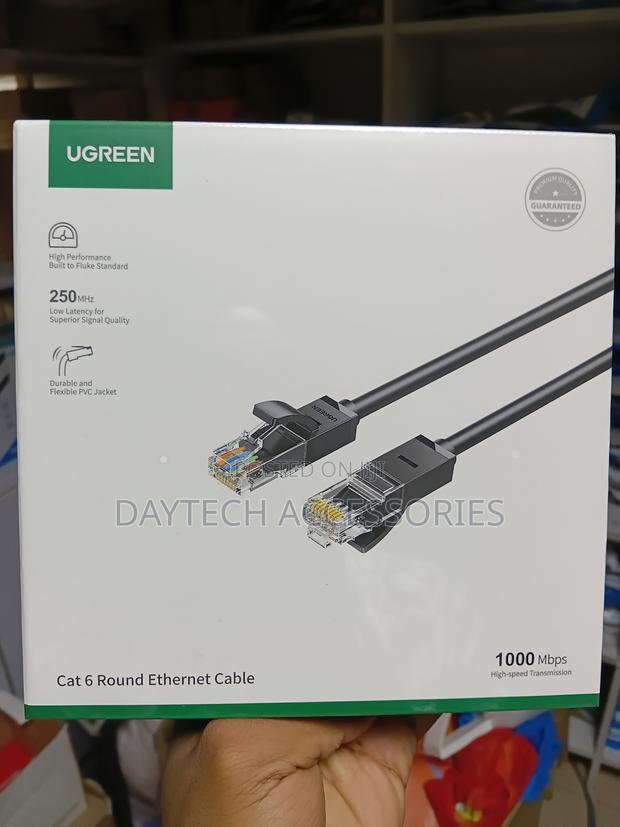 UGREEN Cat6 U/Utp Flat Ethernet Cable 1M – Black - thumbnail 6