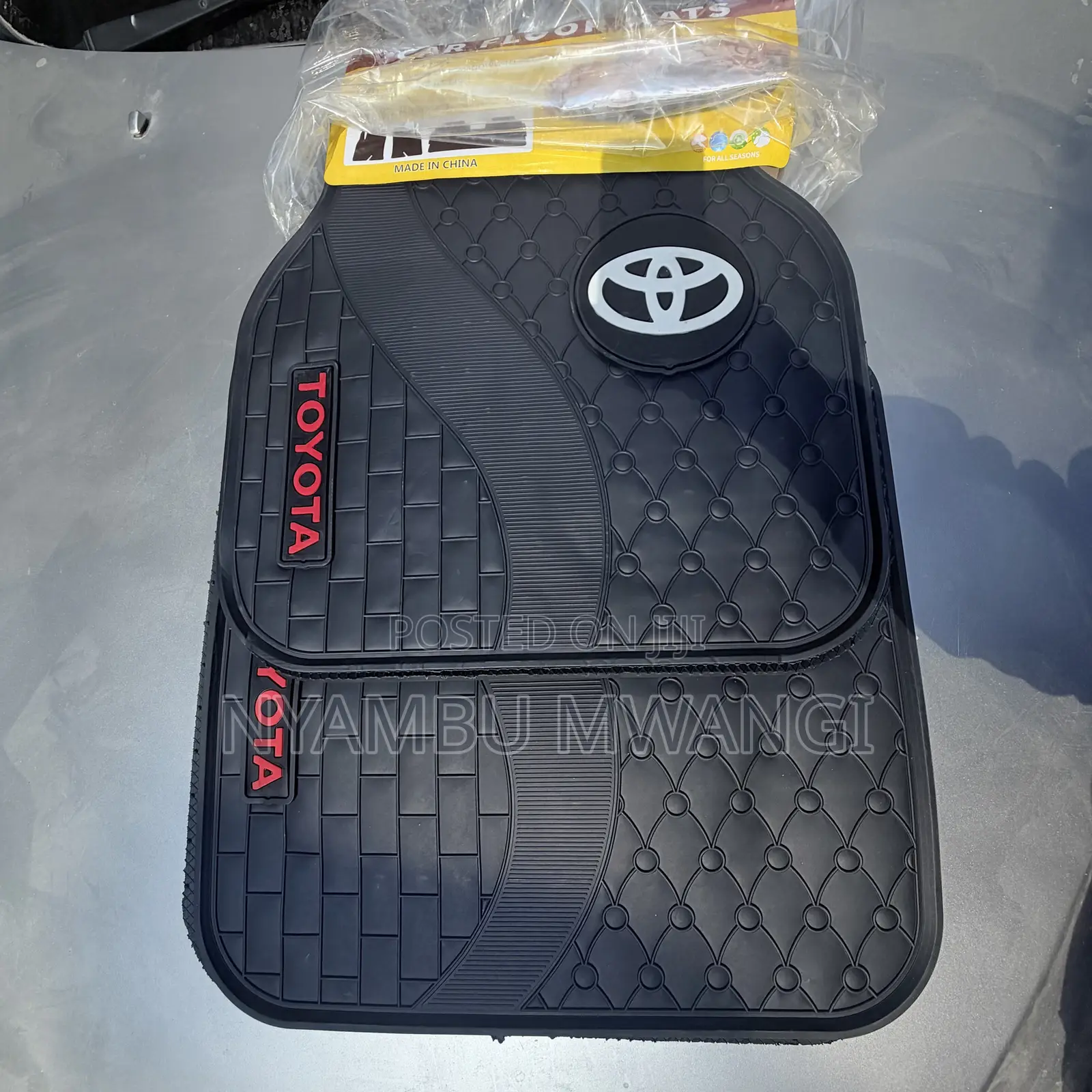 Heavy Toyota Branded Car Floor Mats for 5 Seater Cars