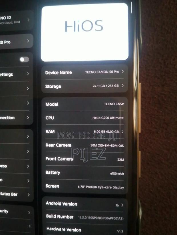 Tecno Camon 50 Pro 256 GB Gray - thumbnail 4