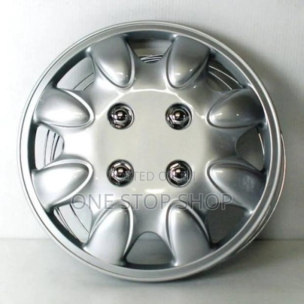 13inch Wheel Caps With Oval Teardrop Spoke Pattern Molded Lug Nut - main view