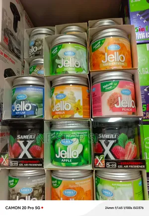 2pc Jello Air Freshener With Colorful Scent Themed Labels