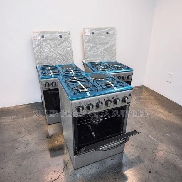 Durable Stainless Steel 3 Gas Burners +1 Electric Standing Cookers