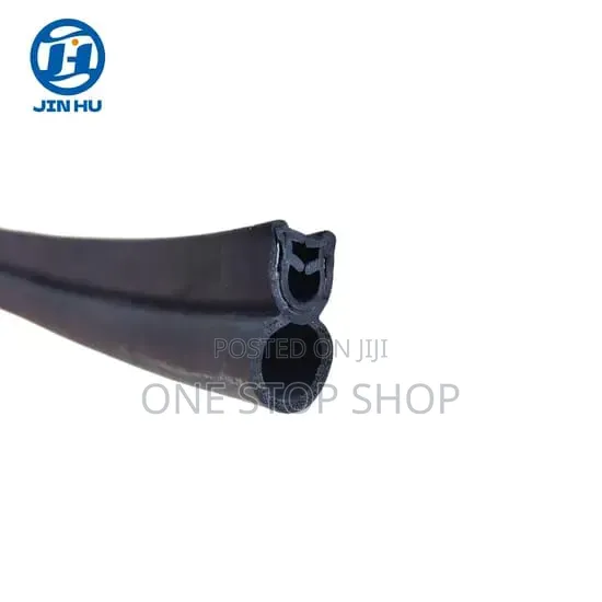 U Shaped Door Sliding Rubber Seal Strip With Metal Clip