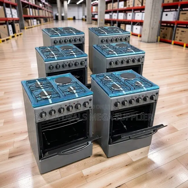 Energy Saving Easy Clean 3 Gas Burners +1 Electric Standing Cookers