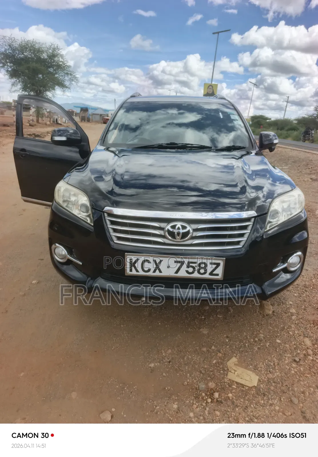 Toyota Vanguard 2012 Black