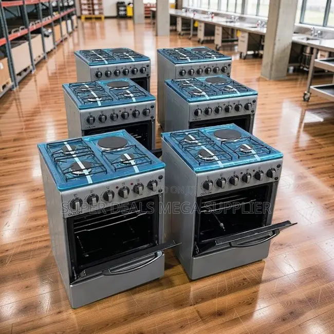 Modern Stylish Design 3 Gas Burners +1 Electric Standing Cookers