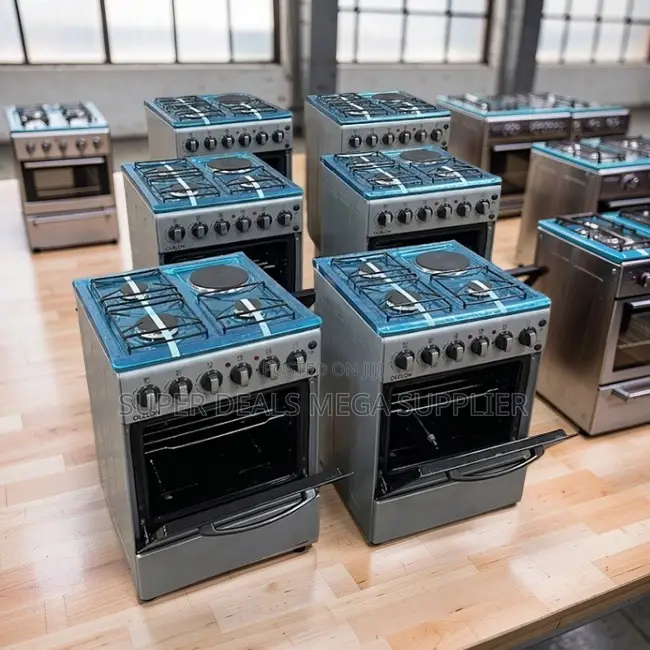 Heavy Duty Strong Build 3 Gas Burners +1 Electric Standing Cookers