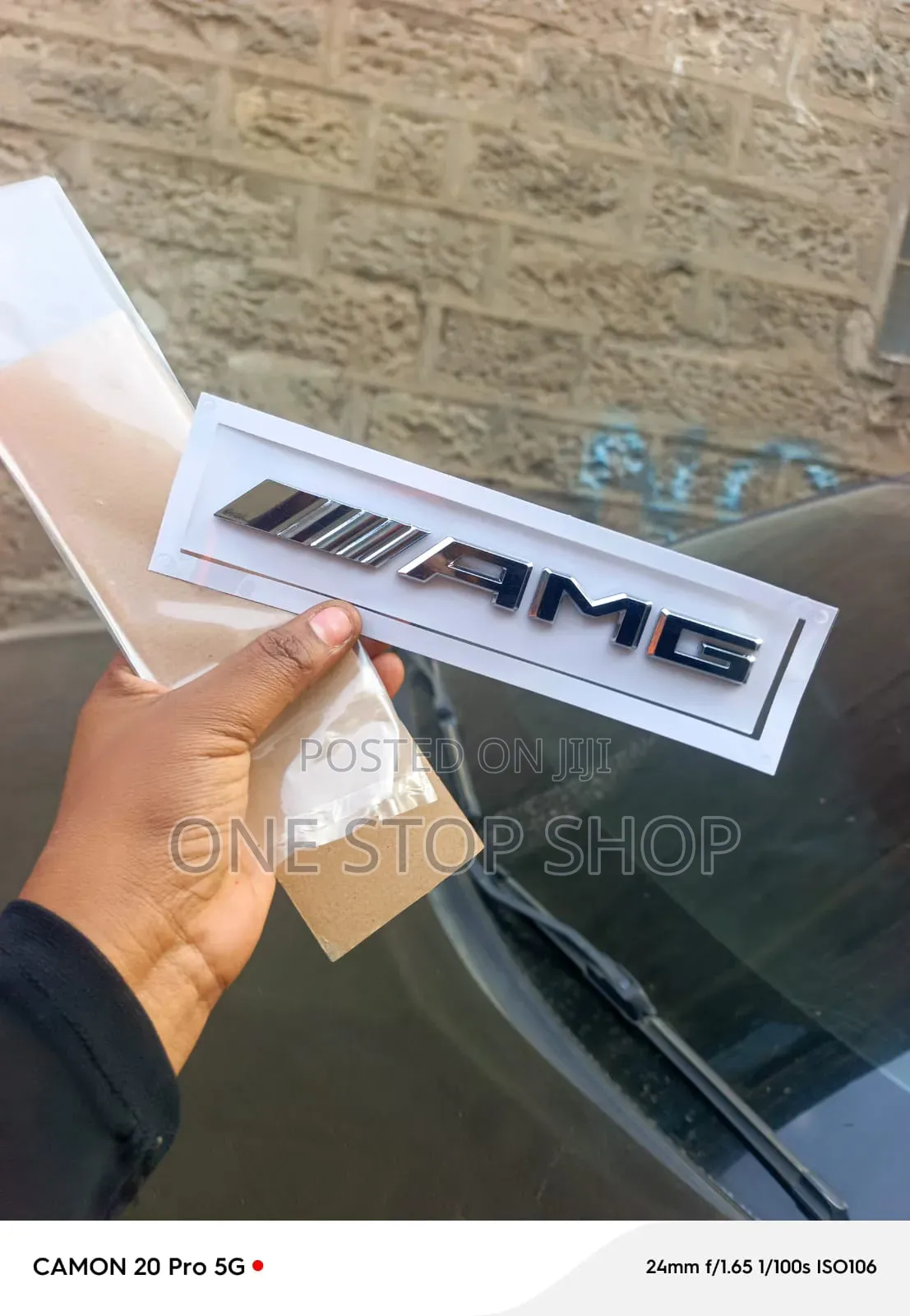3D Chrome AMG Lettering Chrome Finished Logo Badge