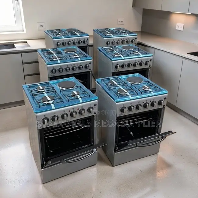 Premium Stainless Steel 3 Gas Burners +1 Electric Standing Cookers