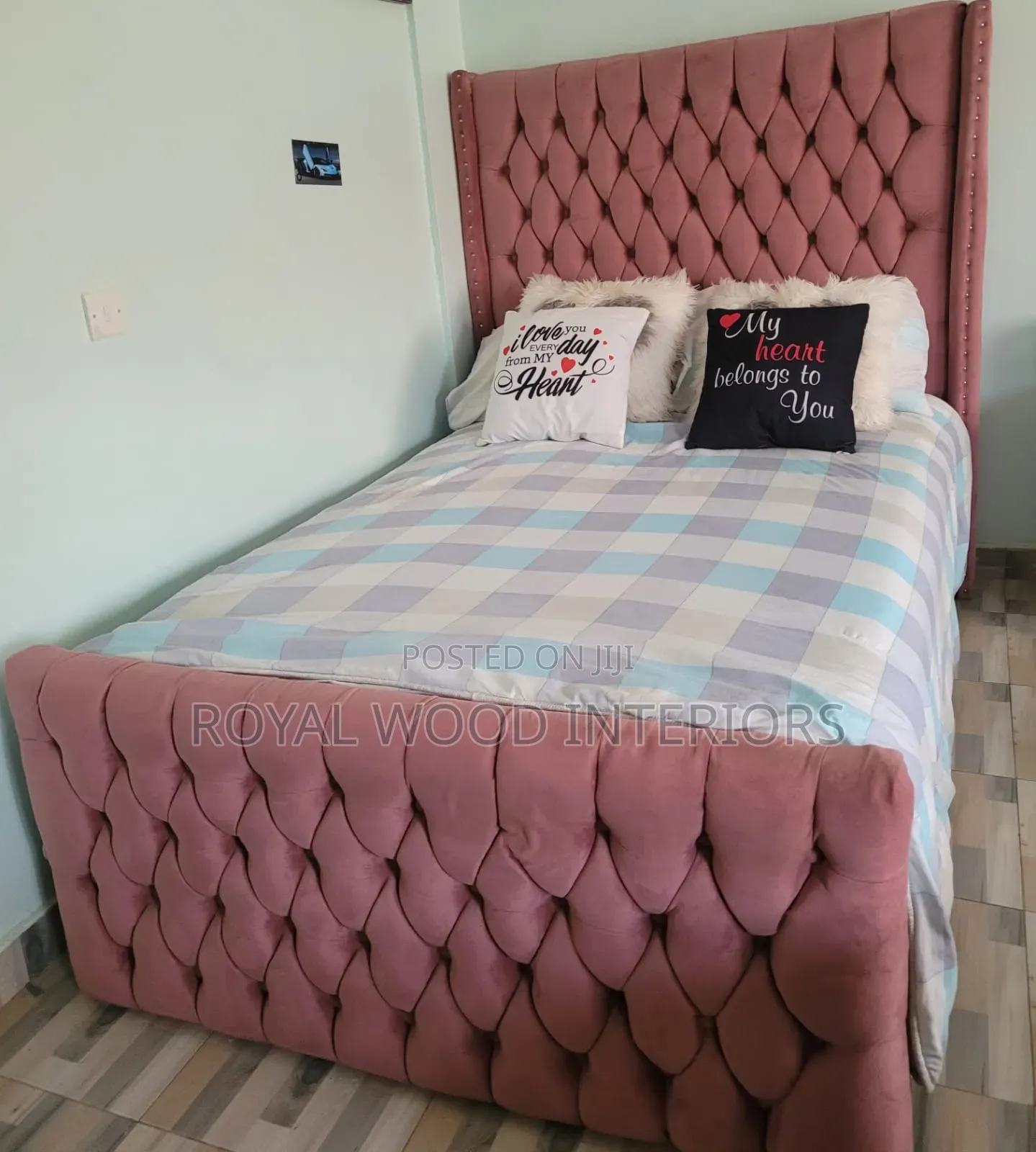 Modern Pink Cheaster Bed 4by 6