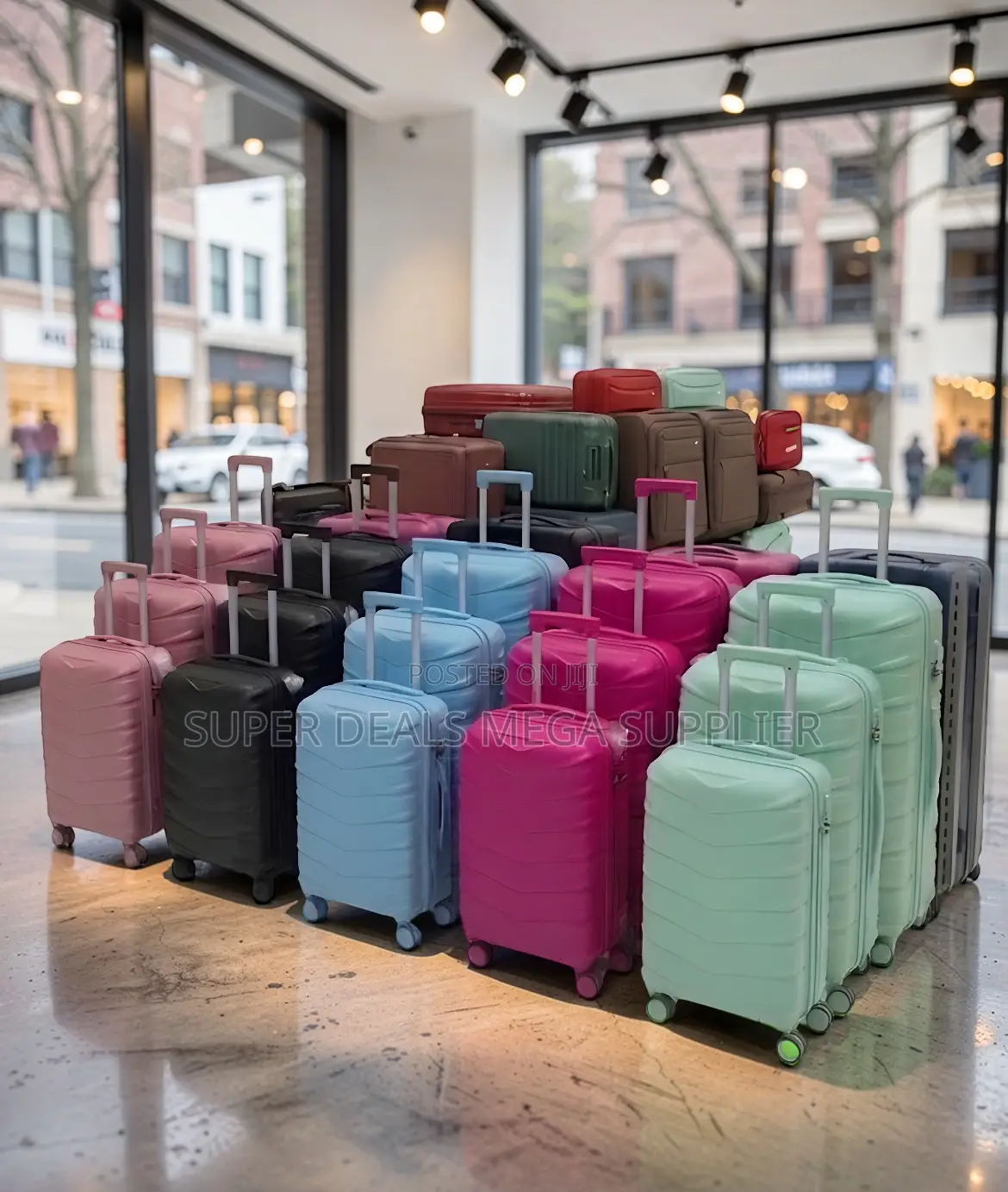 Elite 3-in-1 Unbreakable Rubber Suitcase Travel Bags Combo