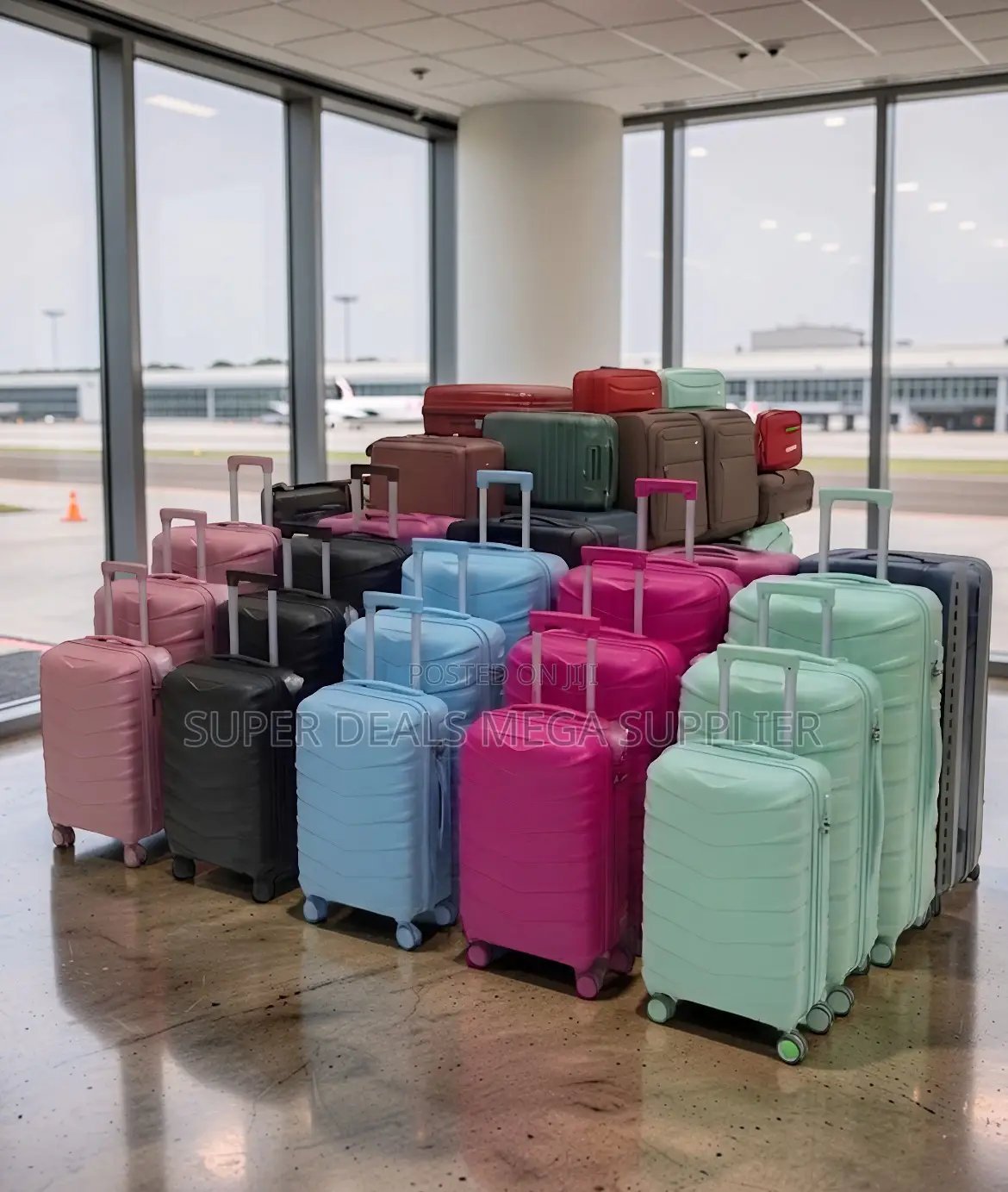 Elite 3-in-1 Unbreakable Rubber Suitcase Travel Bags Combo