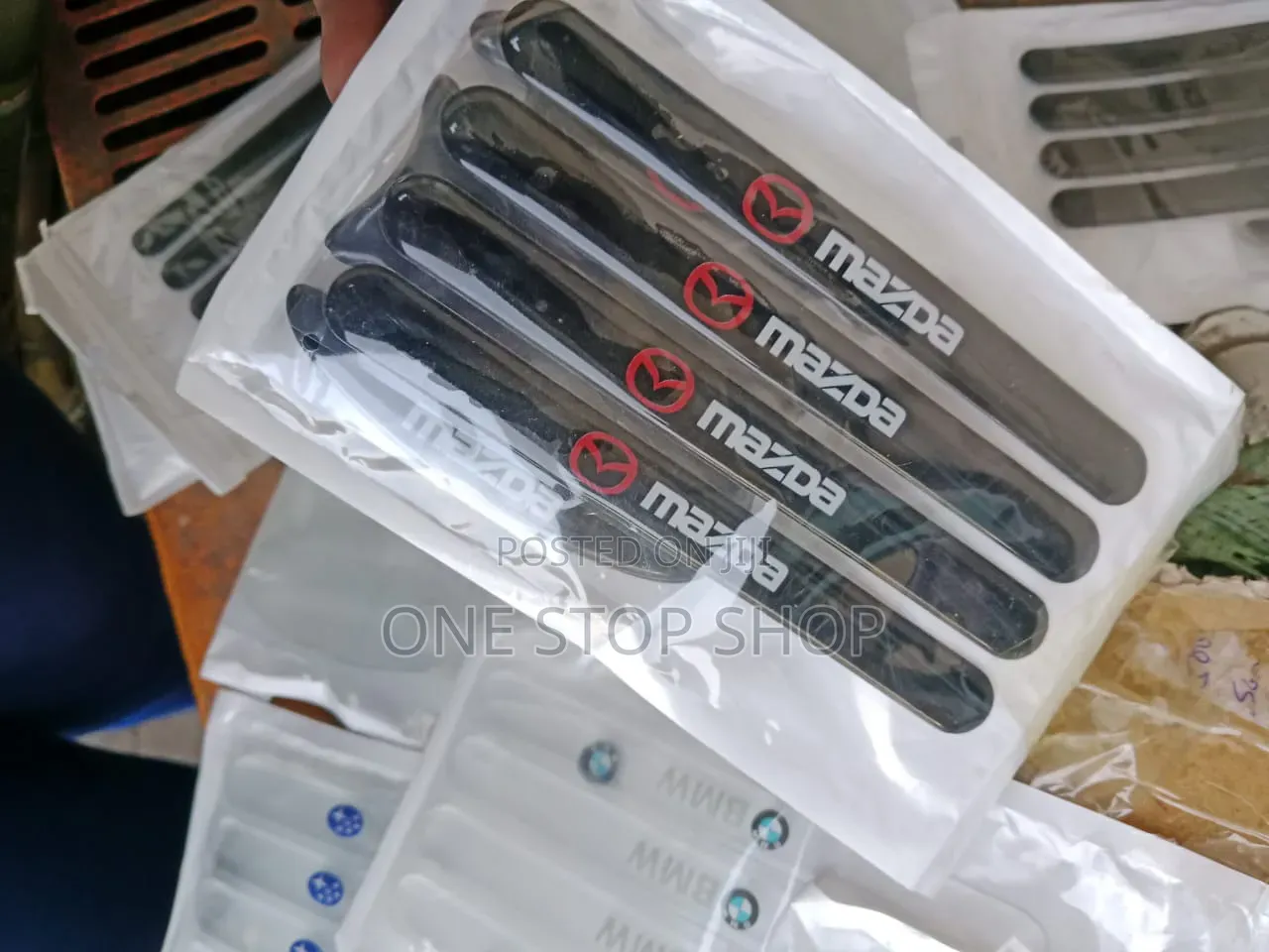 4pc Black Mazda Door Handle Sill Protector