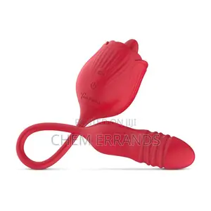 Rose Vibrator Rose Toy Sucking + Thrusting Dildo Vibrator Sex Toy