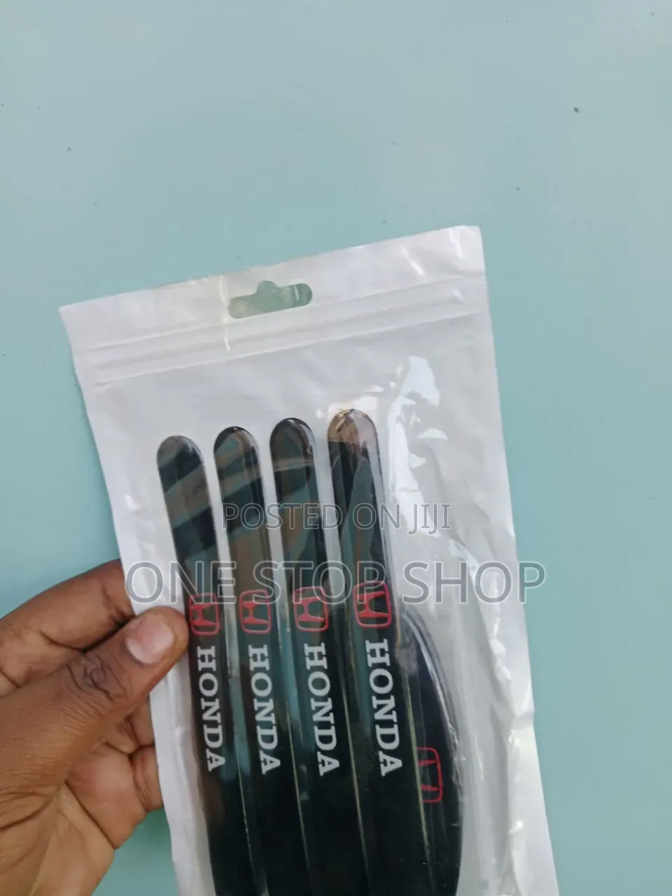 Honda Handle Flexible Black Silicone Bowl Sticker With Logo