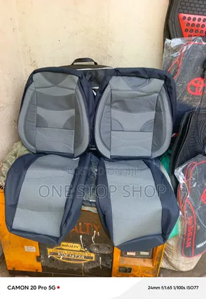 Universal Fabric Leather Mix Car Seat Covers for 5 Seater Cars