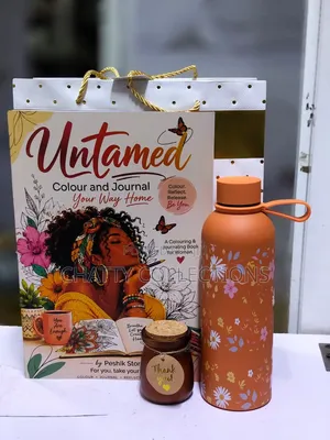 Adult Coloring Books With Flask and Scented Candle