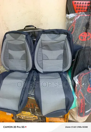 Car Seat Cover Tone Grey Design With Textured Breathable Panel