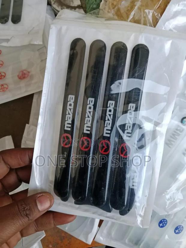 8pc Black Flexible Mazda Door Sill Scuff Protector Set
