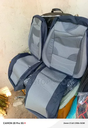 5 Seater Full Set Seat Covers With Air Flow Mesh Pattern Cushions