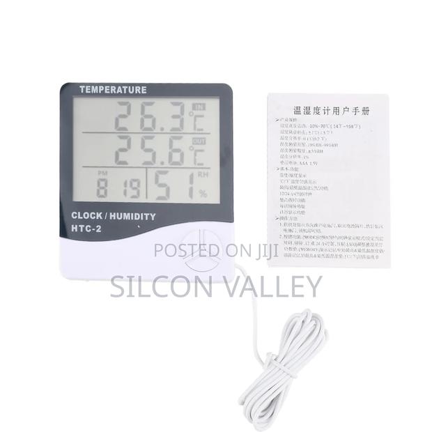 LCD Digital Hygrograph Clock, Thermometer,Hygrometer,Indoor Outdoor