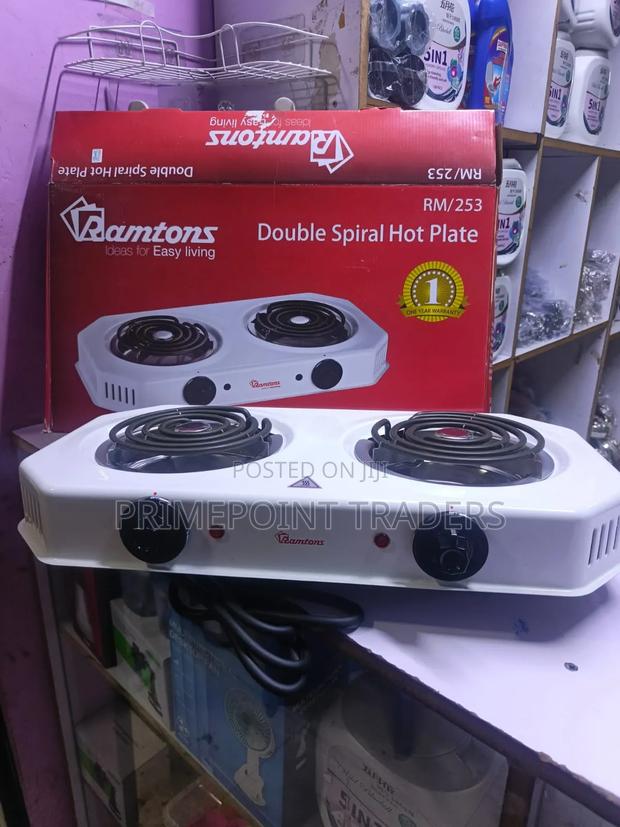 Ramtons Double Coil Hot Plate – Compact Convenient Cooker - thumbnail 2
