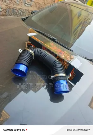 3inch76mm Flexible Cold Air Intake Pipe With Trumpet Ends Metal Hose