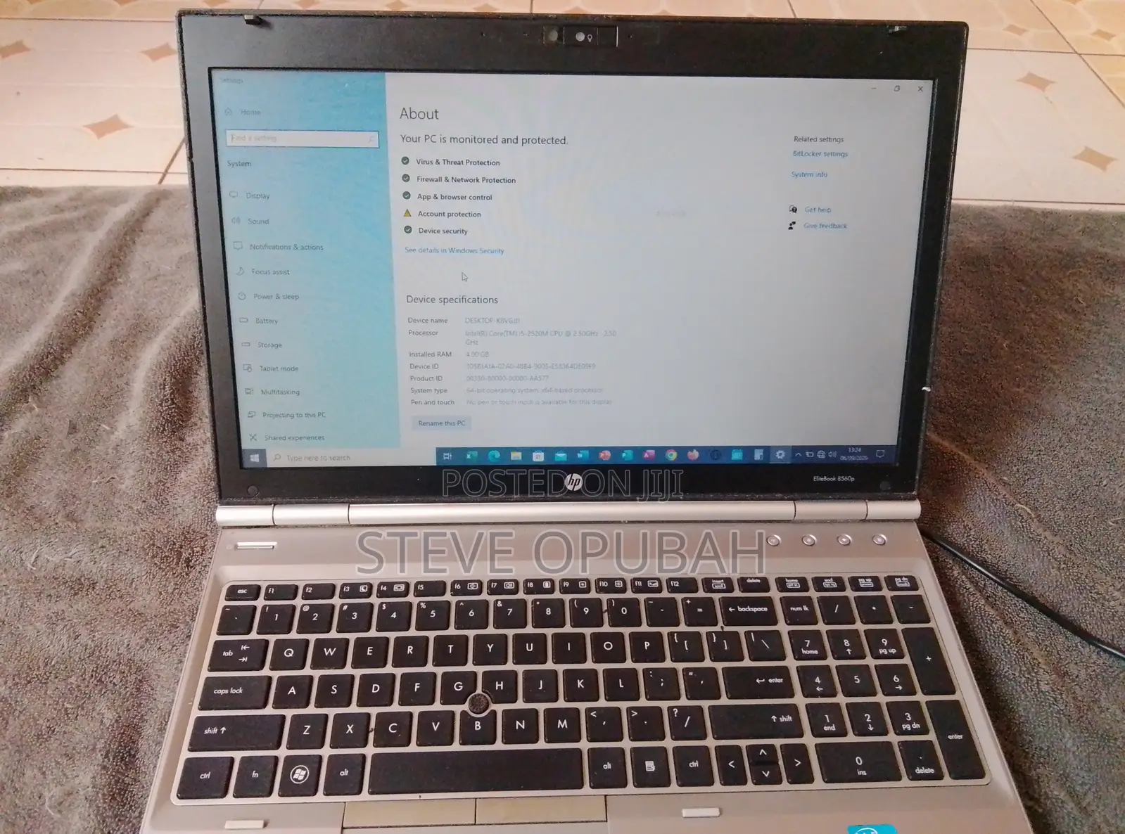 Laptop HP EliteBook 8560P 4GB Intel Core i5 HDD 512GB