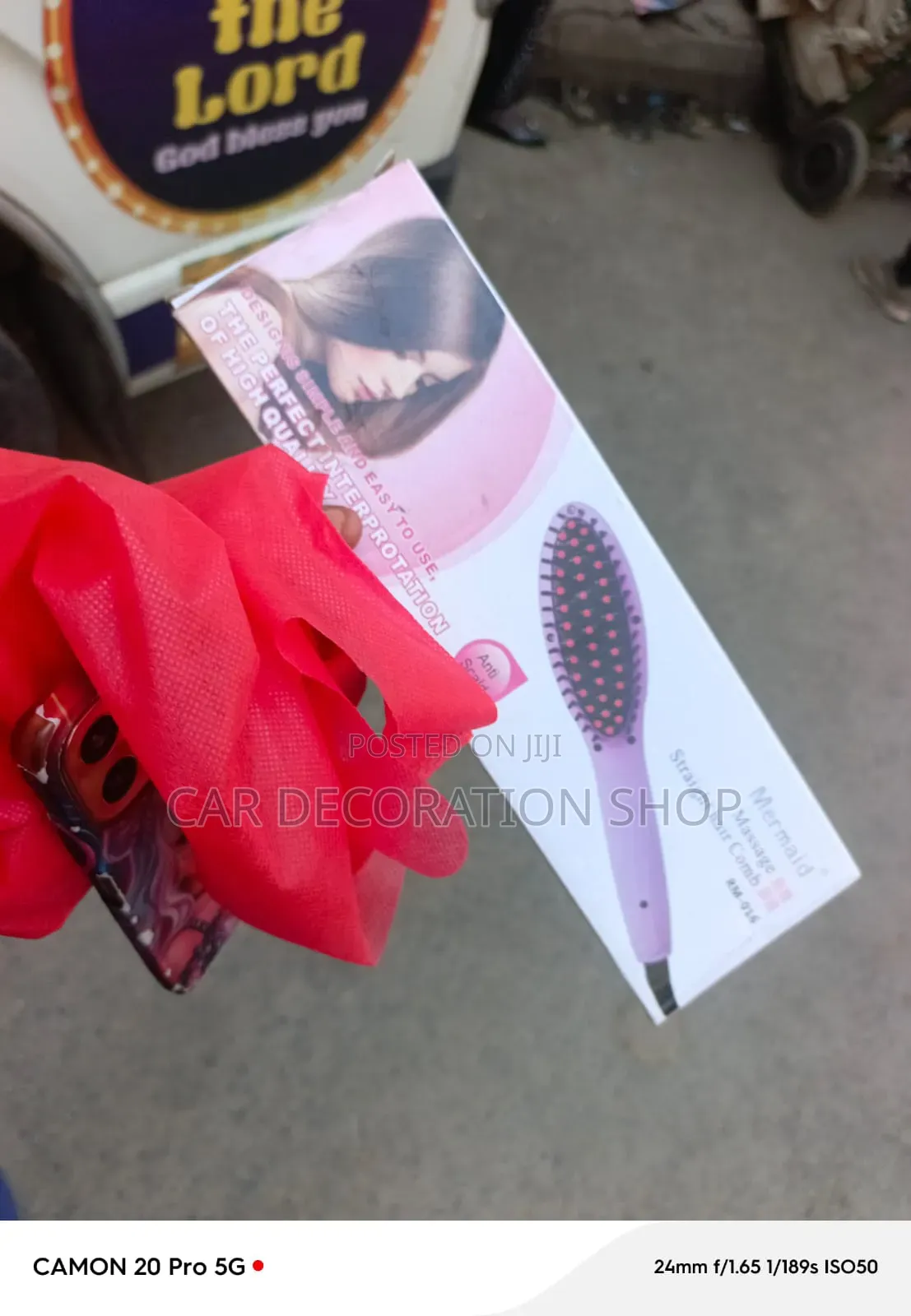 Electric Hair Straightening Brush Designed With Anti Scald Brustles