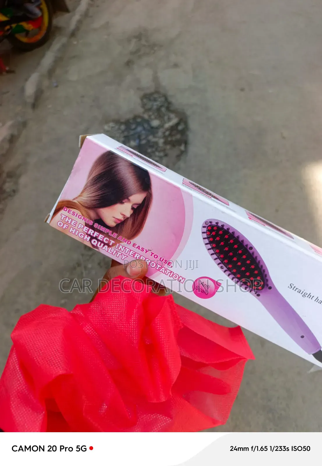 Electric Corded Hair Styling Brush for Smoothing Straightening Hair