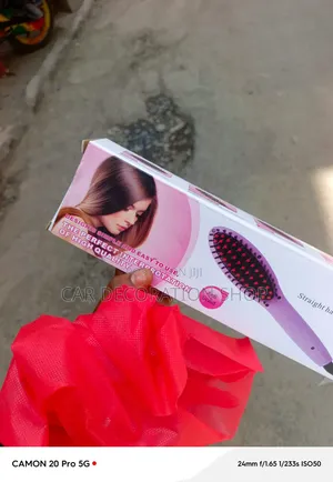 Electric Corded Hair Styling Brush for Smoothing Straightening Hair