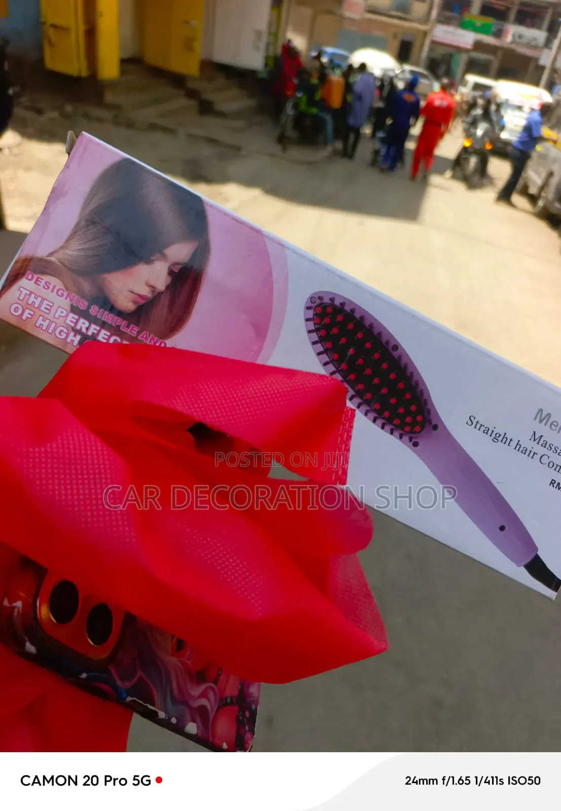 Electric Corded Hair Styling Brush for Smoothing Straightening Hair